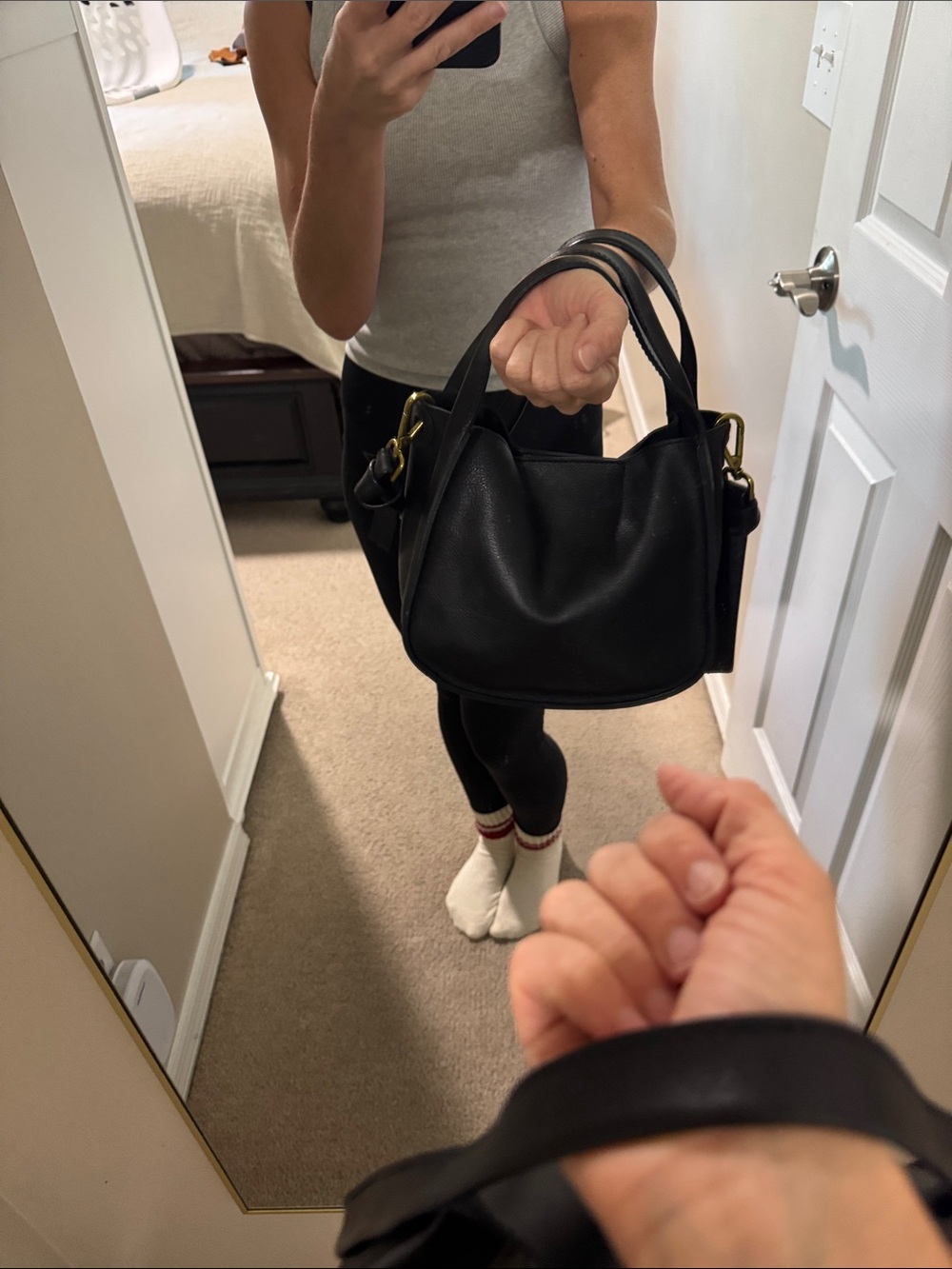 Madewell Black Leather Shoulder Bag - Picture 11 of 12